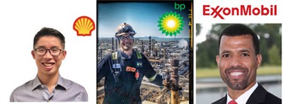 Photos for newsletterEWD 13.jpg Some of the participants in our industry speaker series. Zhenwei Wu from Shell, Drew Braden from bp, Brant Cassimere from ExxonMobil.