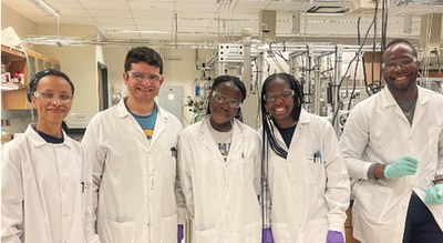 Photos for newsletterEWD 14.jpg REM and REU students and their mentors in Professor Raj Gounder’s lab.